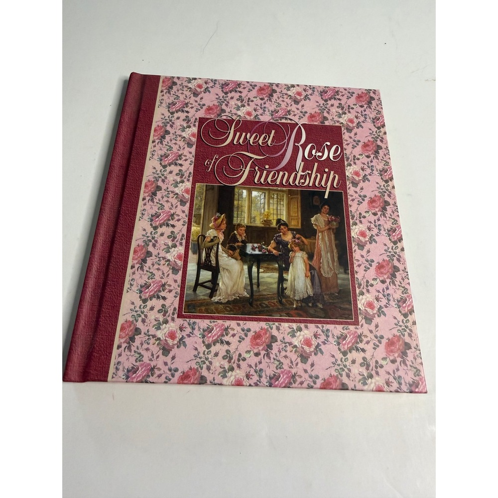 Sweet Rose of Friendship Keepsake Journal Gift Book Floral Design- pre owned